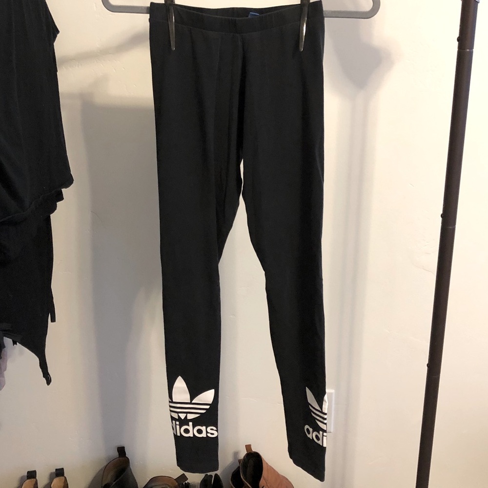 Black Adidas Cotton Leggings